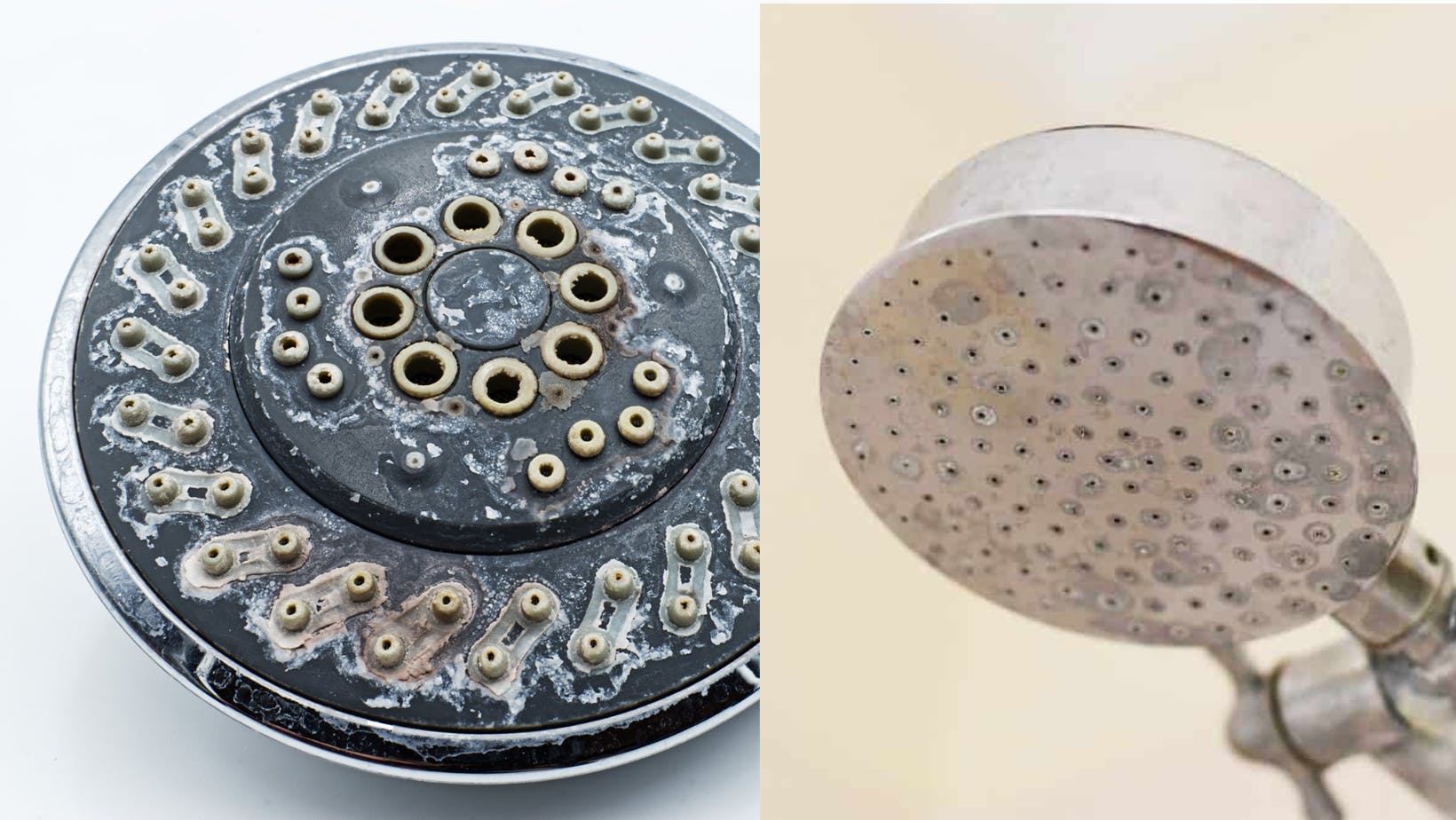 Buildup from hard water